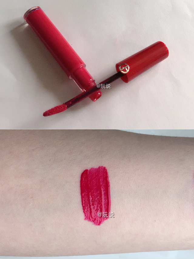 阿玛尼红管401和ysl黑管406对比,ysl黑管试色