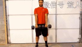 弓步蹲哑铃弹跳训练,体育生弹跳训练方法哑铃