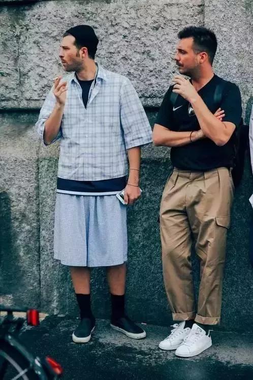 男装痞帅街拍西装杀,街拍成熟男装搭配图