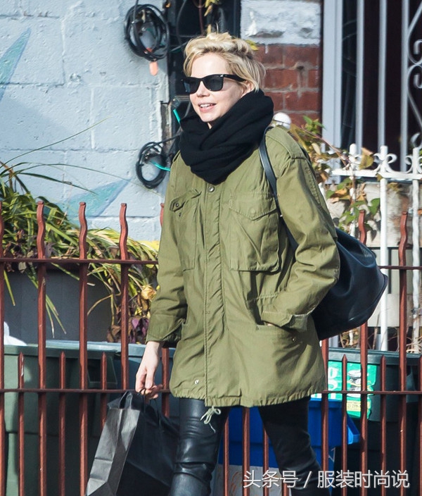 军绿色外套穿搭棉衣,军绿色棉服如何穿出高级感