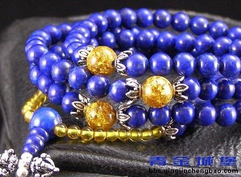 用紫光灯照青金石的真假,青金石原石真假区别