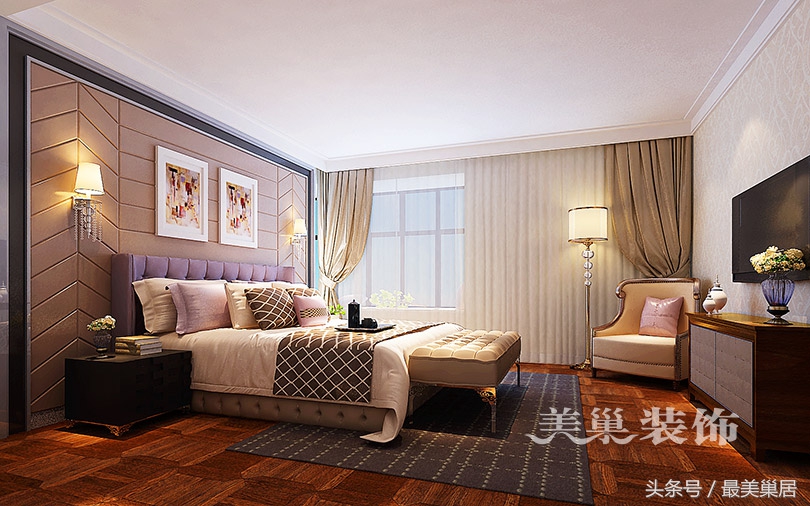 南熙福邸165平装修不同风格四卧室理性女主的低度奢华