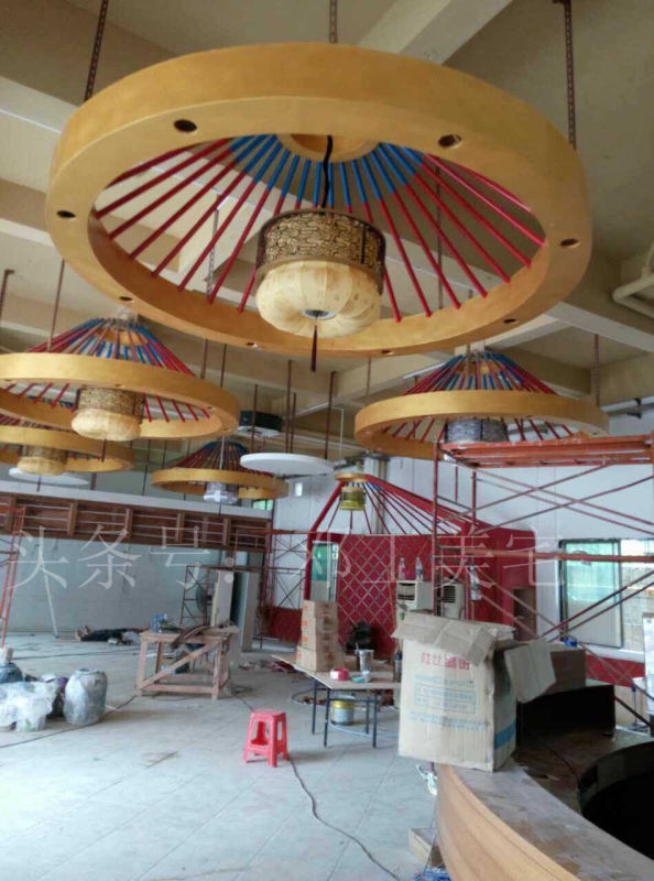 蒙古包烤全羊餐厅装修效果图,蒙古包餐厅的设计