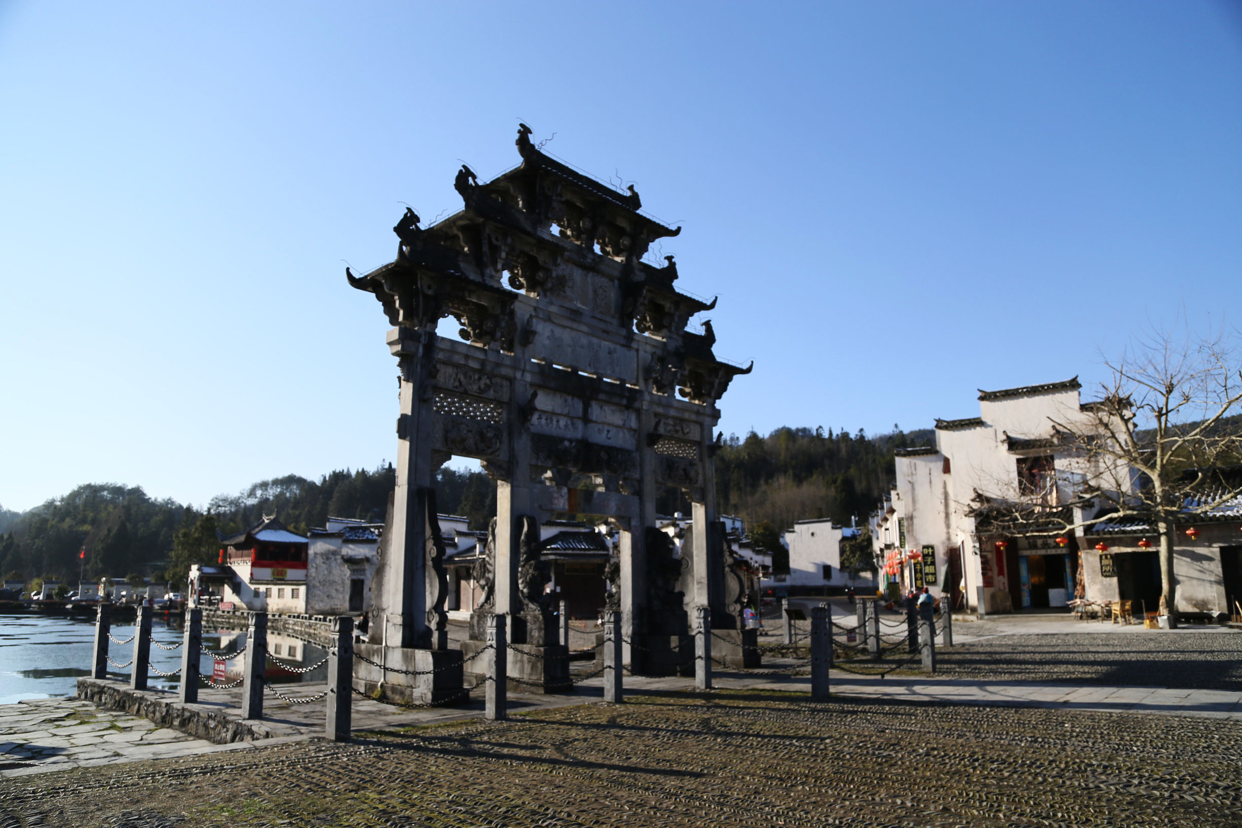 安徽风情小镇的徽州西递,梦回徽州下一句