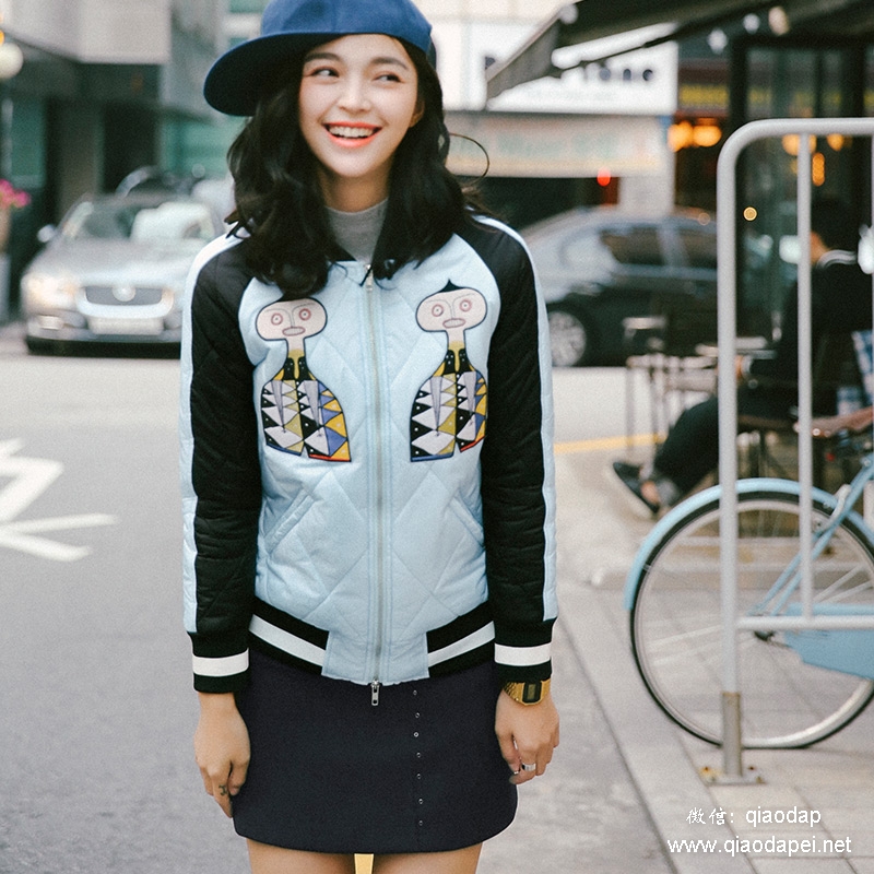 男友风oversize外套,棒球服男友风外套