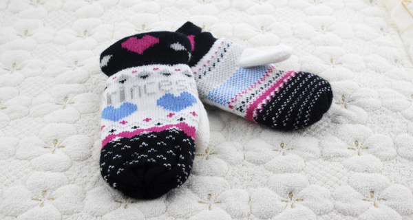 毛线手套的编织教程,毛线手套编织动物图