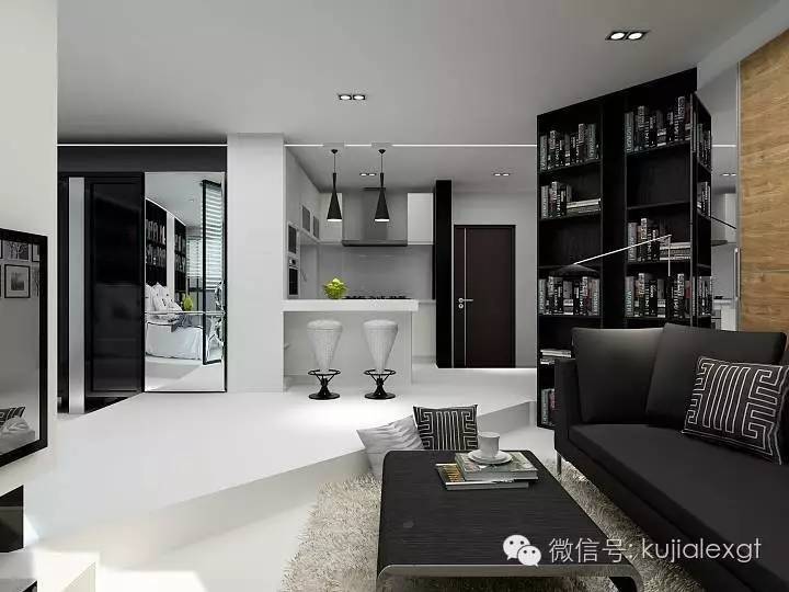 公寓式小户型玻璃隔断,小户型客厅做玻璃隔断