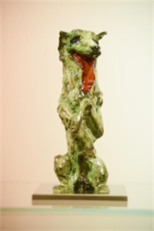 周春芽先生·梅森瓷艺全球首件绿狗瓷雕塑暨桃花瓷画限量发表