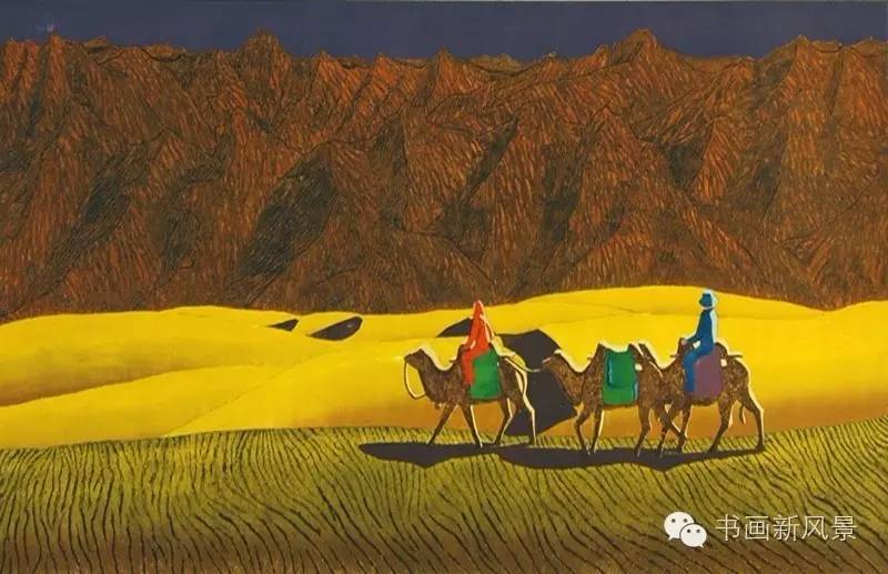 最美套色木刻版画,水印套色木刻的制作方法