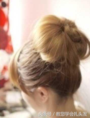 适合发量少的花苞头,日系花苞头