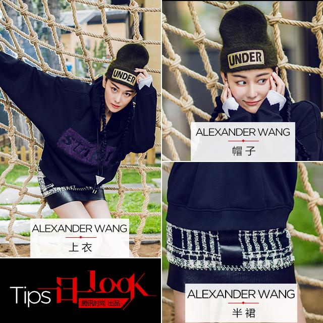 张馨予马尾造型,张馨予穿白色深v连衣裙凹造型