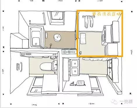 带浴缸三分离卫生间装修效果图,家装优秀案例布置