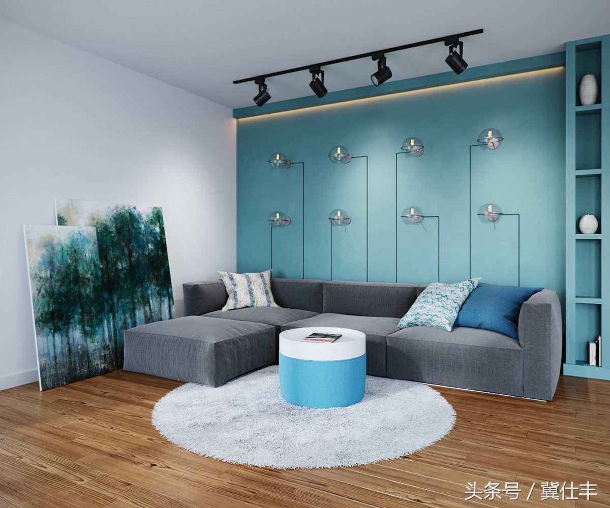 刀把型89㎡两居，老外设计师操刀，瓷砖很出彩，儿童房很温馨