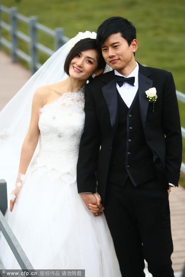 蓝玉的婚纱,兰玉给明星设计的婚纱款式