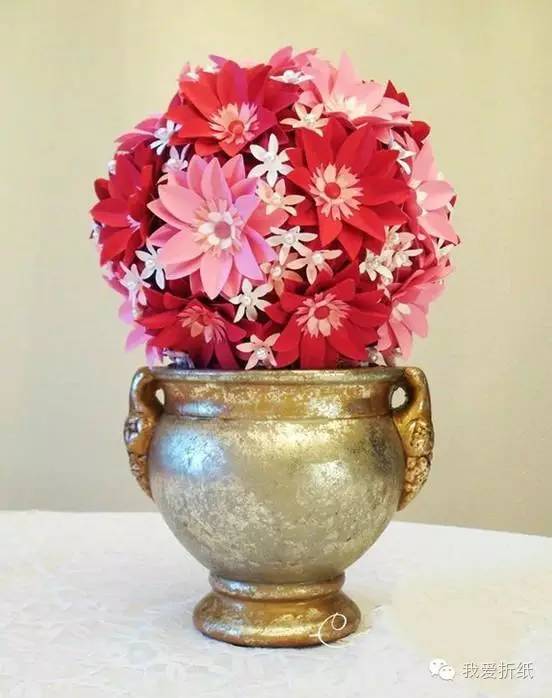 手工折纸花3-6岁儿童折纸,手工立体折纸花贺卡制作视频