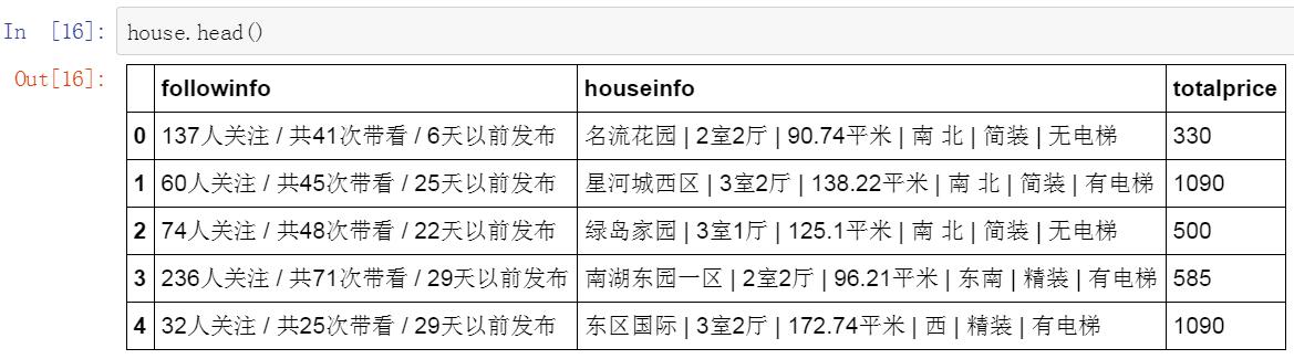 使用python抓取并分析数据—链家网
