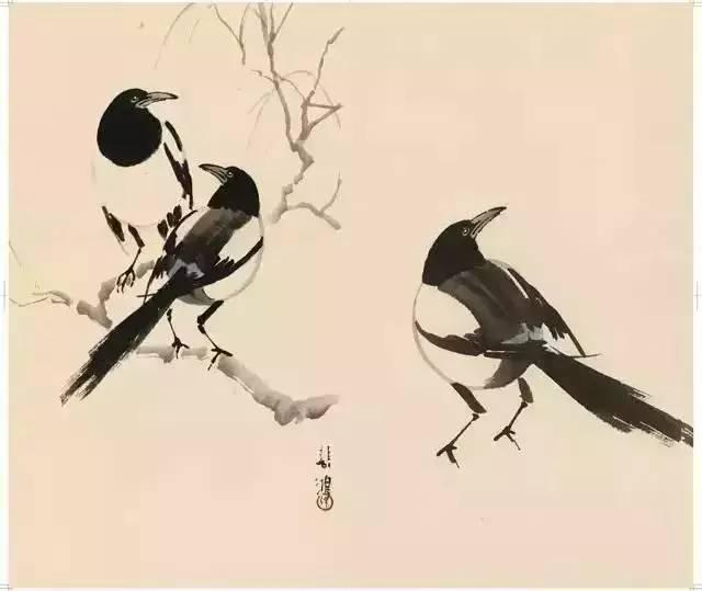 徐悲鸿画喜鹊的书,徐悲鸿喜鹊四喜图真迹在哪里