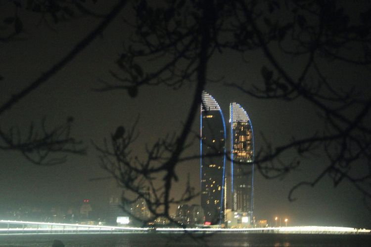 云上厦门看厦门夜景,海上看厦门