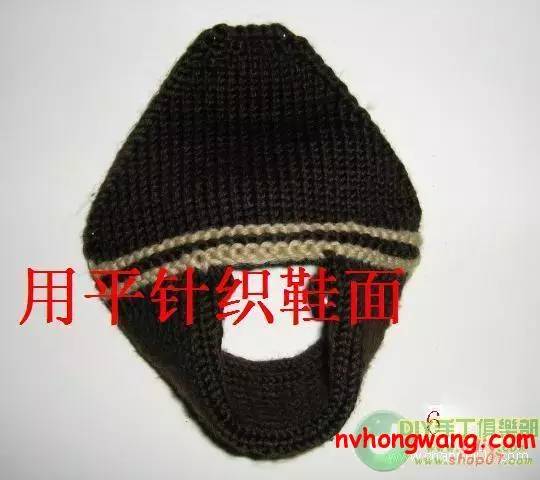 毛线拖鞋的编织方法图解小猫,可爱兔毛线拖鞋编织