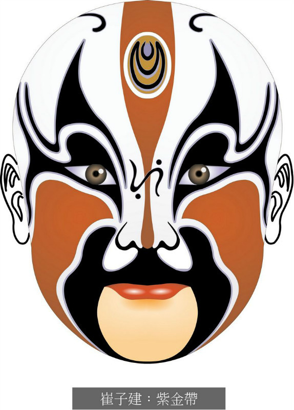 国粹脸谱重组画,国粹创意经典脸谱