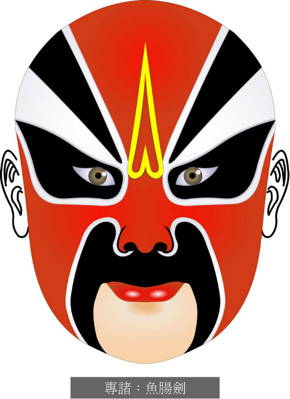 国粹脸谱重组画,国粹创意经典脸谱