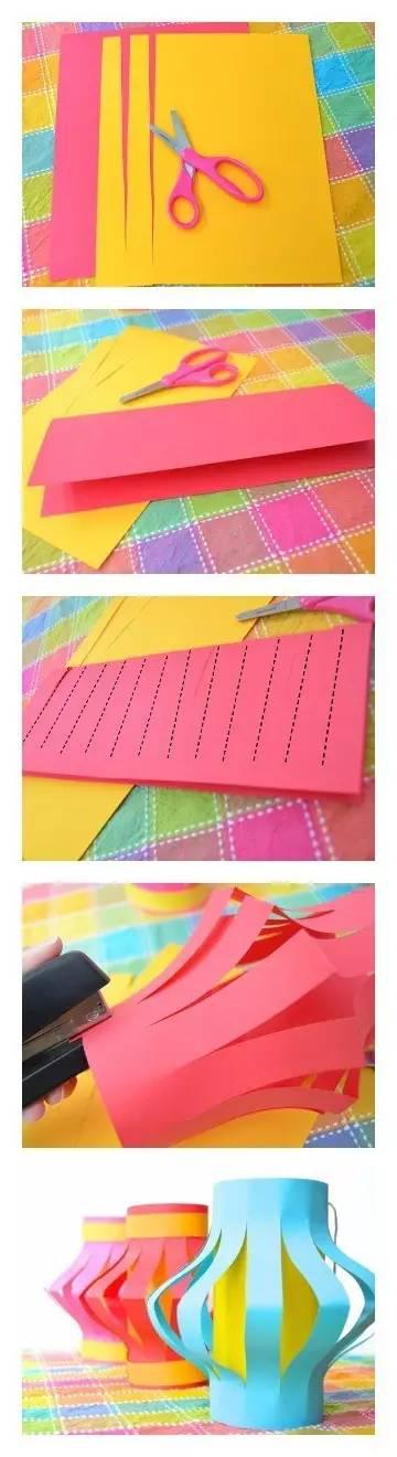 幼儿园元旦手工纸箱灯笼制作,幼儿园元旦手工主题关于灯笼制作