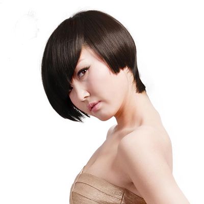 女生短发直发发型图片,9款帅气的女生短发直发发型