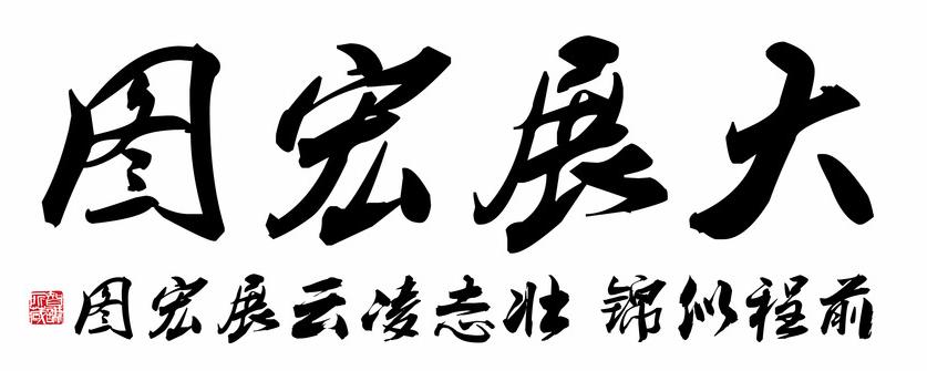 书法大展宏图欣赏,武模凯书法大展宏图