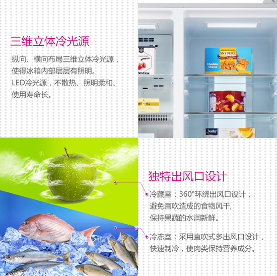 缔造鲜美境界尽在帝度大鲜系列健康冰箱