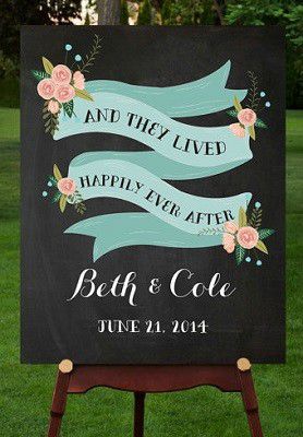 为你指向幸福的10个婚礼路引牌