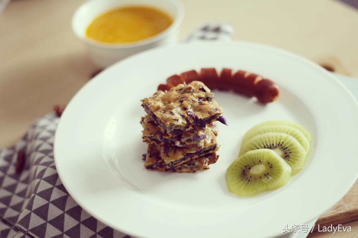 凉拌紫甘蓝清脆爽口健康低脂,紫甘蓝最好吃低脂高蛋白食物