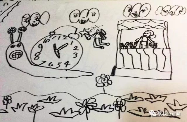 有关蜗牛的画儿童,蜗牛故事绘画
