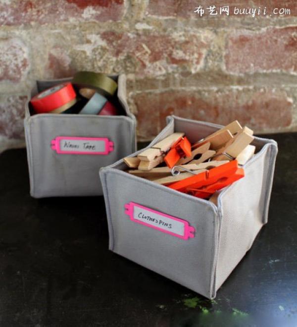 不织布手工制作收纳盒立体有盖子,不织布做收纳盒