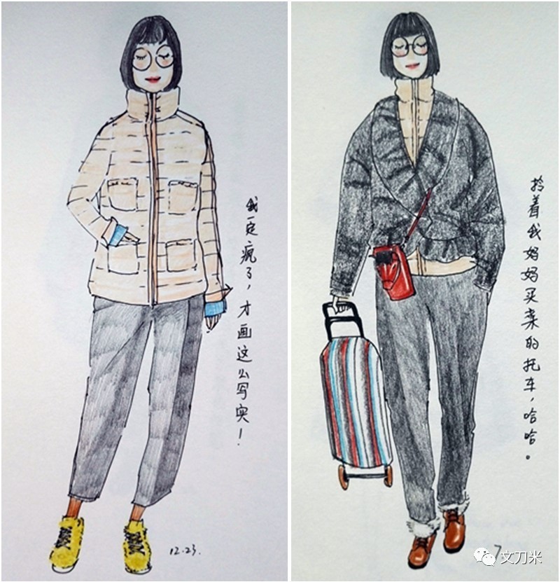 画画怎样穿衣服,风衣穿搭绘画教程