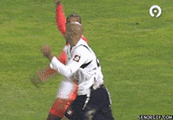 搞笑足球gif打耳光假摔,巴西阿根廷足球搞笑gif