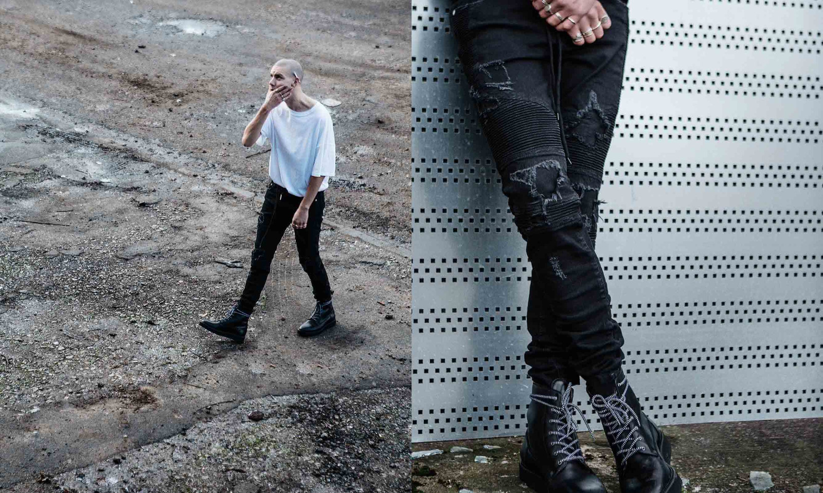 高街潮牌牛仔破洞外套,潮牌高街风字母印花破洞卫衣男女