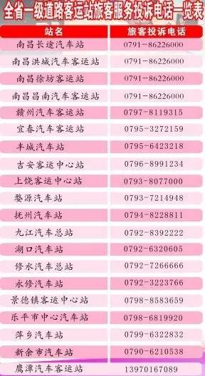 2017江西“万能通讯录”！人手一份，一定用得上！