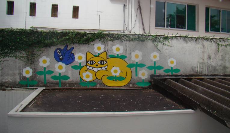 有一个街头艺术家把一只猫涂遍了巴黎,后来它遍布了全世界