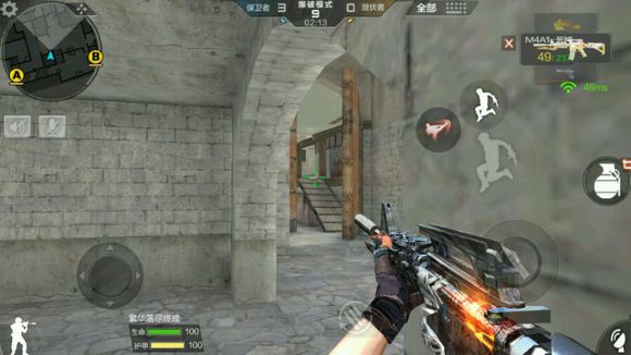 cf手游超实用点位技巧,穿越火线手游沙漠灰b点跳箱技巧
