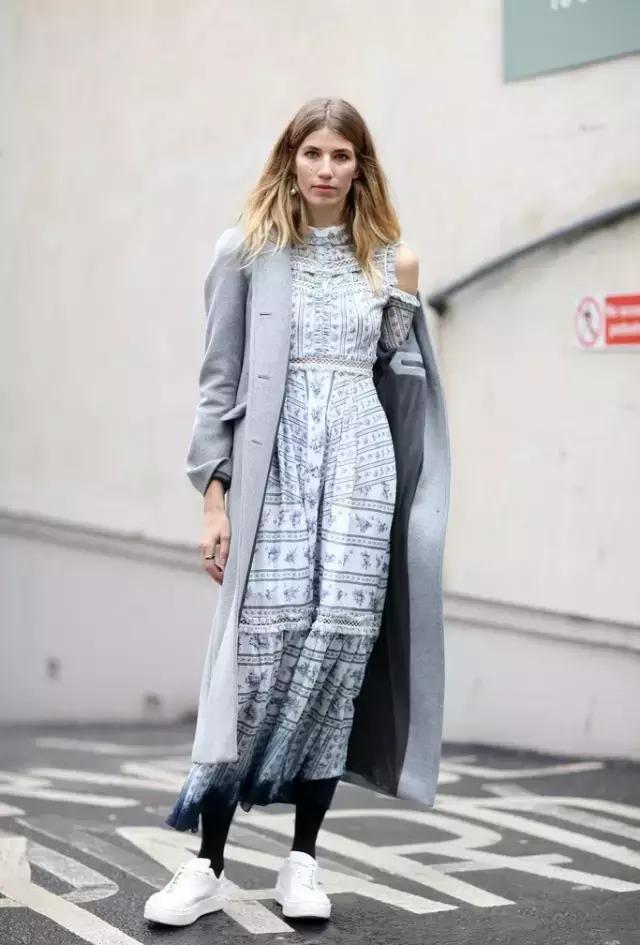 米白色连衣裙纱裙仙气飘飘长款,春天仙气纱裙