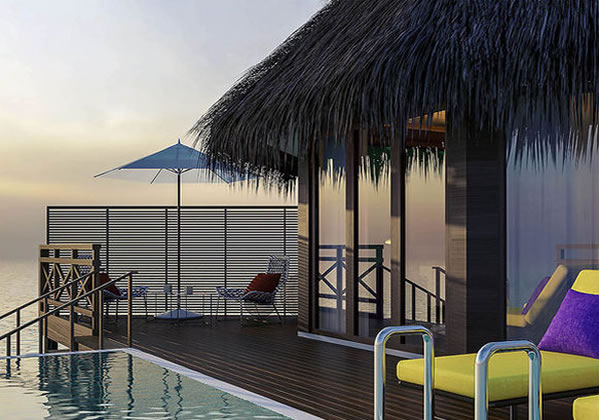 马尔代夫美居岛旅游,体验马尔代夫水屋