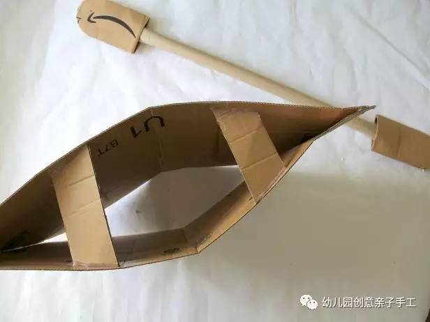 彩泥儿童简单手工轮船,幼儿园纸皮海盗船手工