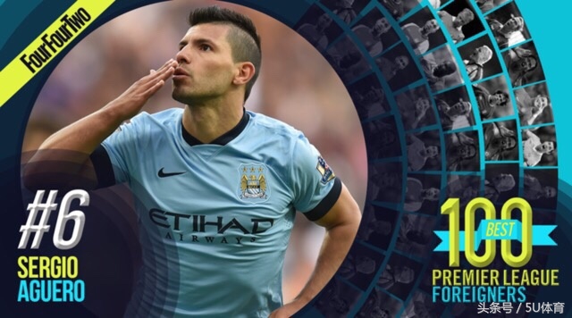 英超射手王阿圭罗,阿圭罗几次入选英超最佳阵容