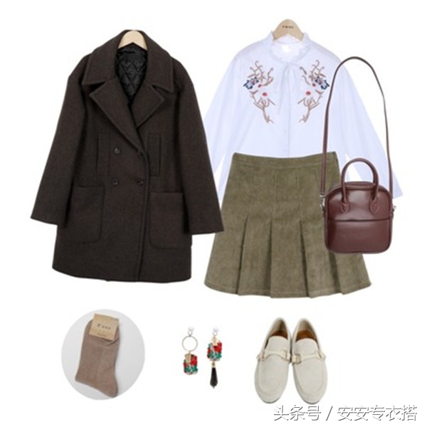 时尚韩版衣服搭配图片2015款,韩国最新春装搭配清新