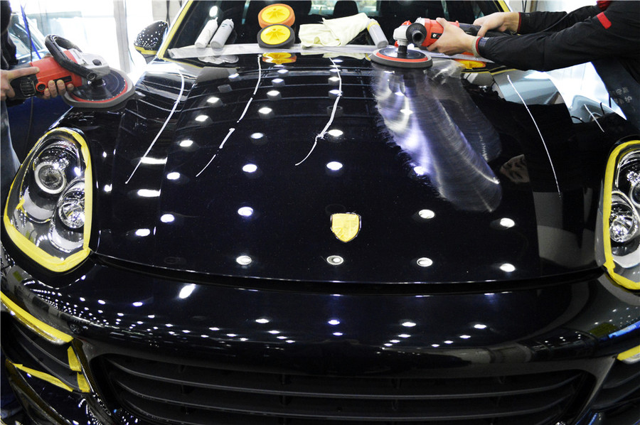 保时捷卡宴tpu漆面保护最佳效果图,保时捷卡宴最美车漆