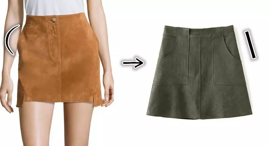 它是能让你远看腿长，近看腰细，侧看腹平~三合一功效的裙子