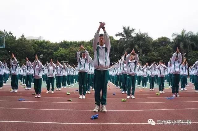白云省实的大课间,广州市白云区金碧新城小学大课间