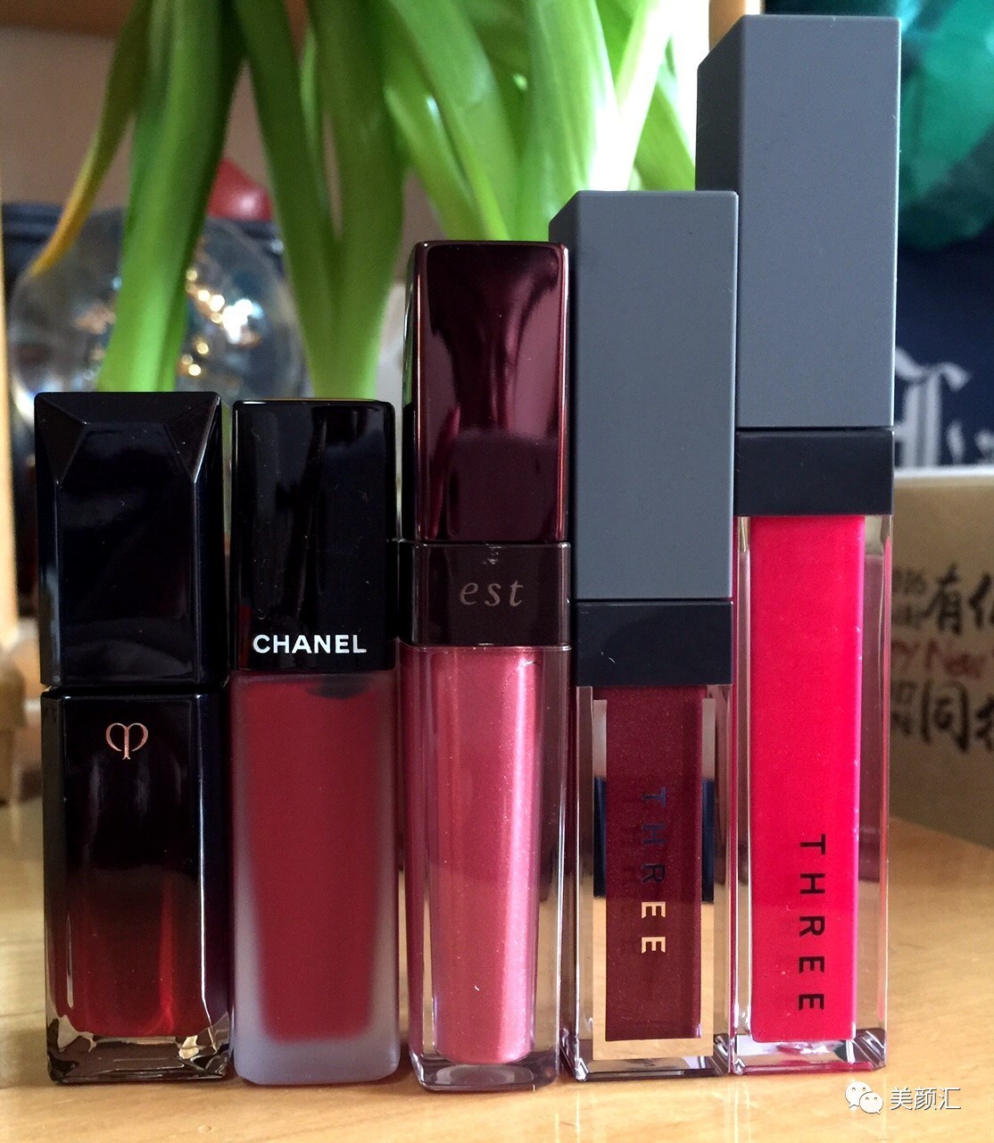 pinkbear泡泡唇釉460和珍珠唇釉260,3ce唇釉豆沙色和colorkey唇釉608