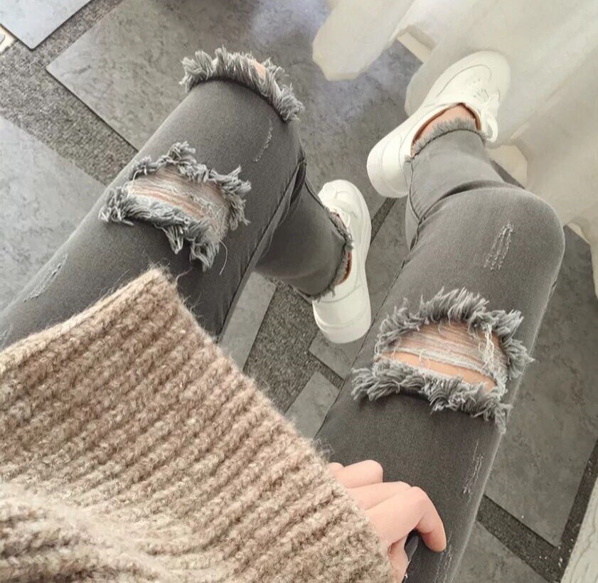 破洞牛仔裤的秘密，你懂吗？