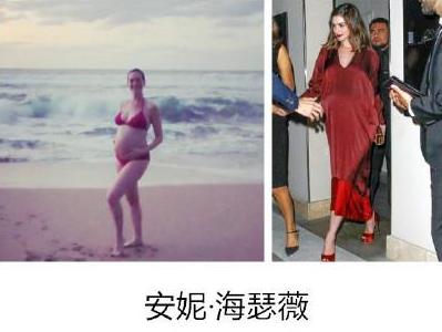 女星孕照差距大,女星的孕照